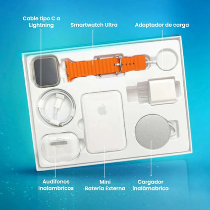 Combo Reloj Watch X8 Ultra-Lujo